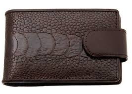 Визитница из кожи страуса Dr. Koffer X510151-57-09