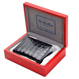 Обложка для автодокументов из кожи крокодила Dr. Koffer X510177-55-04