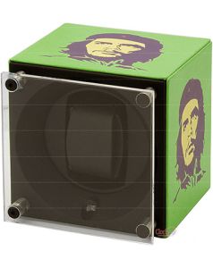 SwissKubik SK01.CV.ART13-WP SINGLE CUIR IMPRIMÉ "CHE" VERT WITH WINDOW PROTECT